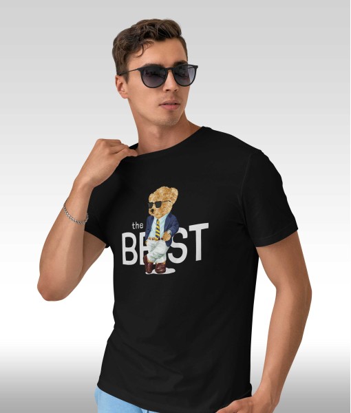 Мъжка тениска с щампа Мечета The Beast